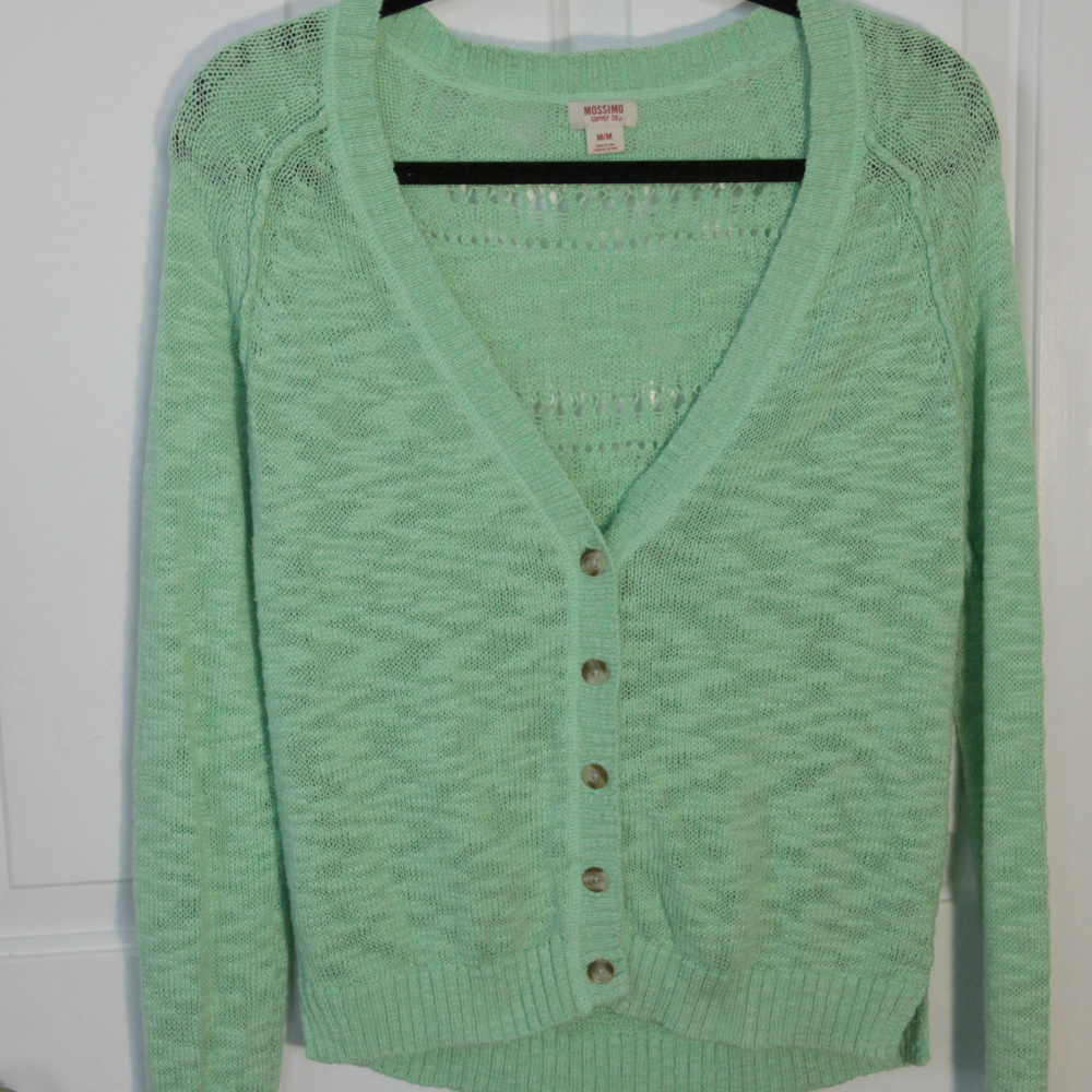 Mossimo Supply Co- mint green cardigan